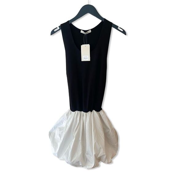 NWT The Femm Teresa Dress Black & White bubble skirt mini tank Revolve S - Picture 5 of 9